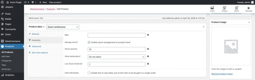 WooCommerce Settig